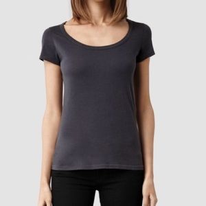 All Saints gray fitted t-shirt, Small